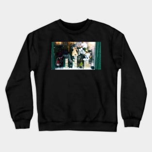 Christmas florist shop window display in vernonia Crewneck Sweatshirt